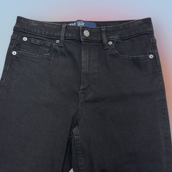GAP Women’s 6 Short Black HIGH RISE JEGGING Jeans - Picture 1 of 4